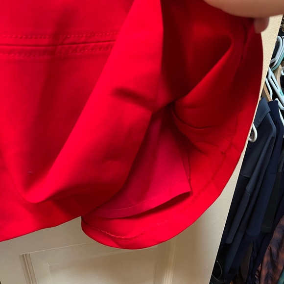 Banana Republic Fit and Flare Racerback Dress in Brilliant Red - Picture 6 of 7
